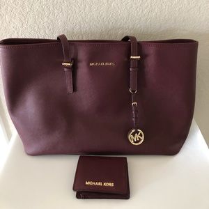 Michael Kors jet-set tote, padded laptop sleeve